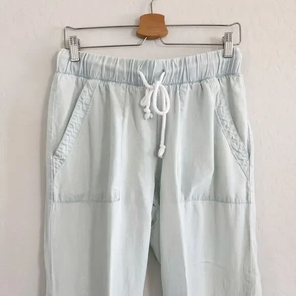 Soft Surroundings Chambray Jogger Drawstring Pants Size S - Picture 6 of 10